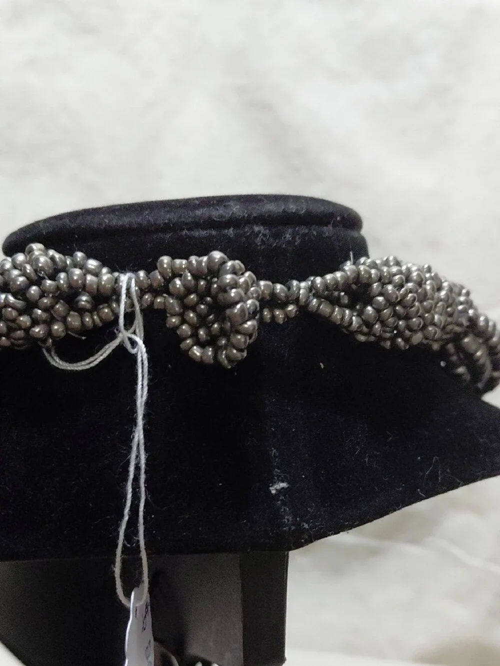 Vintage Multi-Strand Hematite Bead Necklace, Bracelet & Earrings Set